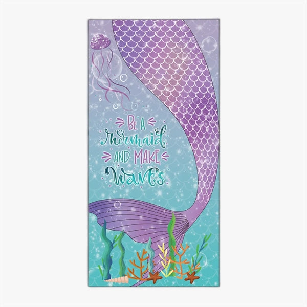 Mermaid Microfiber Quick Dry Swim Towel Blanket for Adult