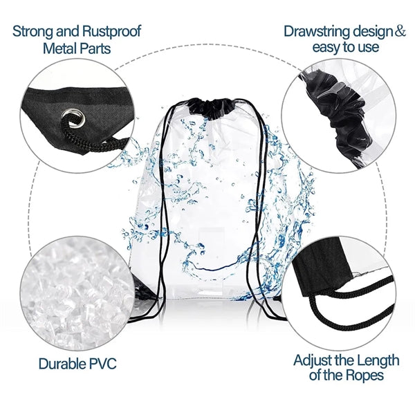 PVC Clear Drawstring Backpack