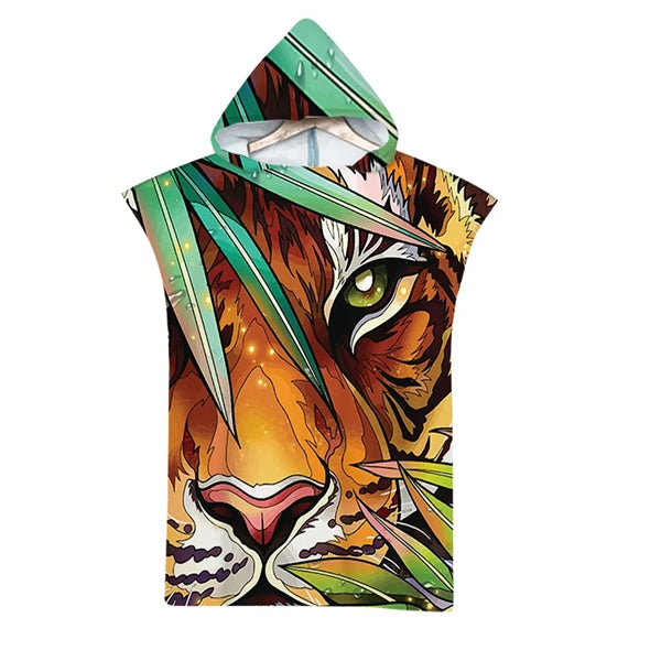 Quick Dry Pool Swim Beach Towel with Hood Changing Bath Robe