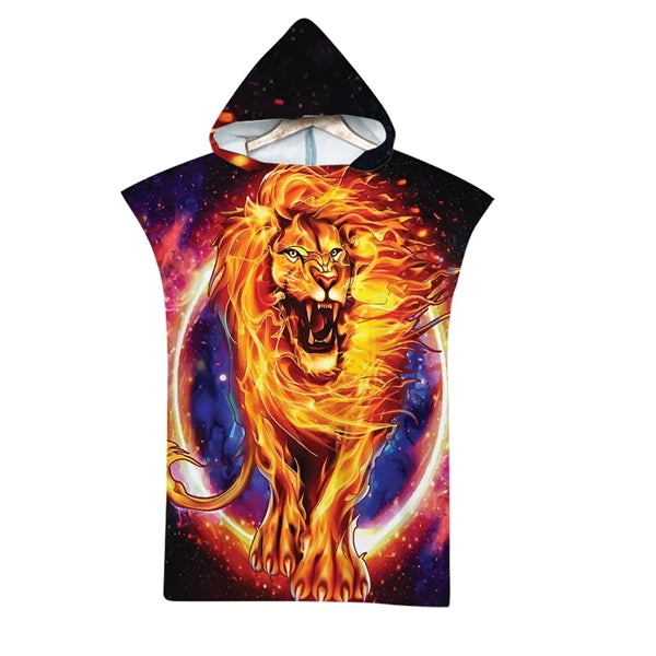Quick Dry Pool Swim Beach Towel with Hood Changing Bath Robe