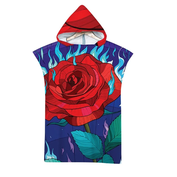 Quick Dry Pool Swim Beach Towel with Hood Changing Bath Robe