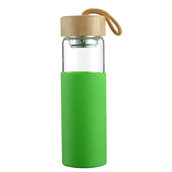 Glass Cups With Bamboo Lids
