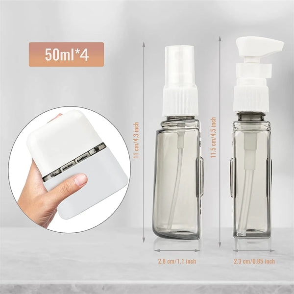 4-in-1 Travel Bottles for Toiletries