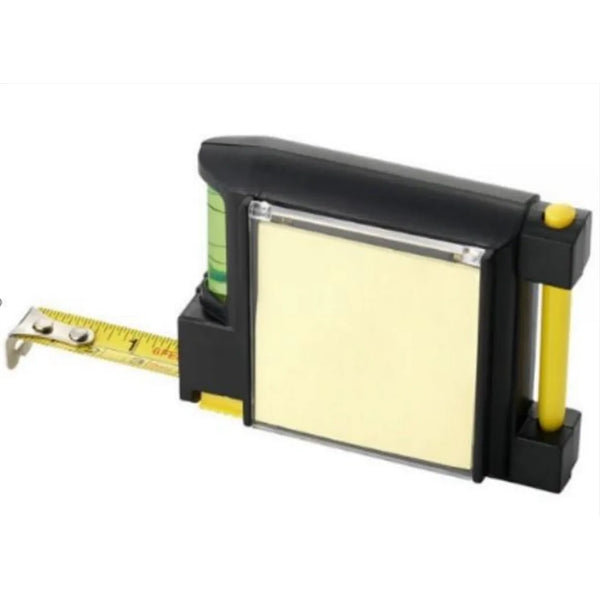 4-in1 Tape Measure with Level, Paper & Pen