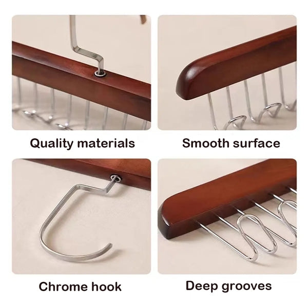 Multifunctional High Grade Solid Wooden Suit Hangers