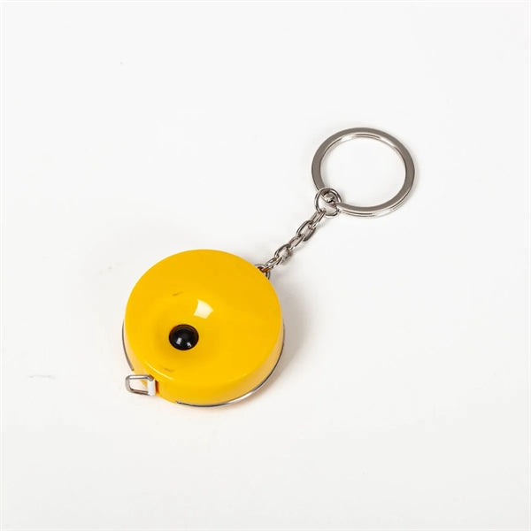 Round Tape Measure Key Chain