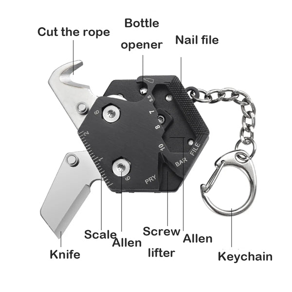 Multifunctional Tool Hexadime Pocket Knife