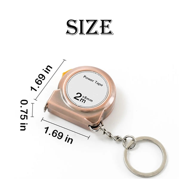 Functional Mini Retractable Measuring Tape Keychains