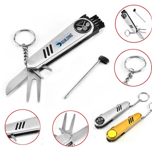 5 in 1 Kit Portable Multi-Pocket Golf Knife W/ Keychain