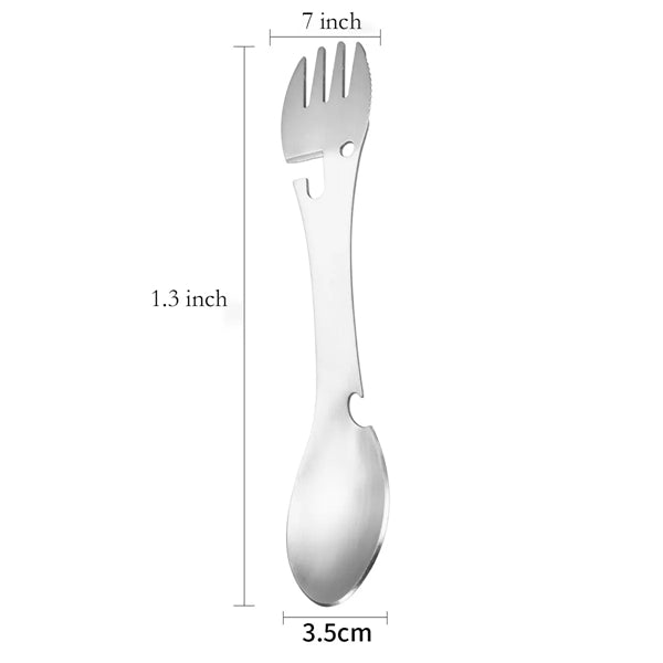 Camping Spoon Fork Bottle Opener