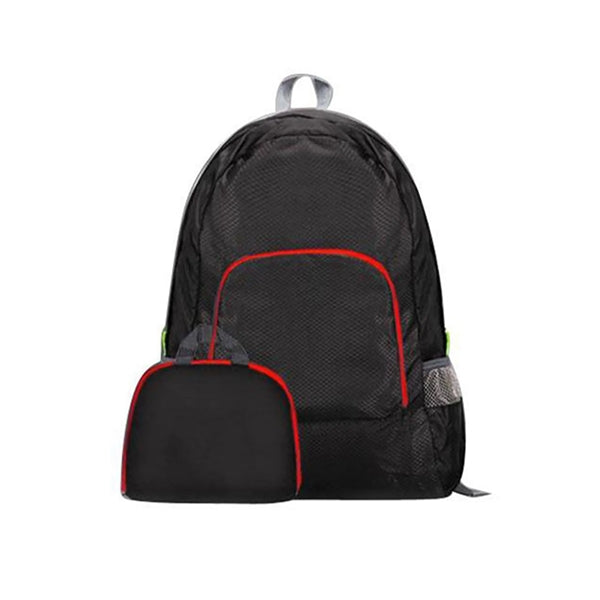 Waterproof Folding Diamond Plaid Backpack