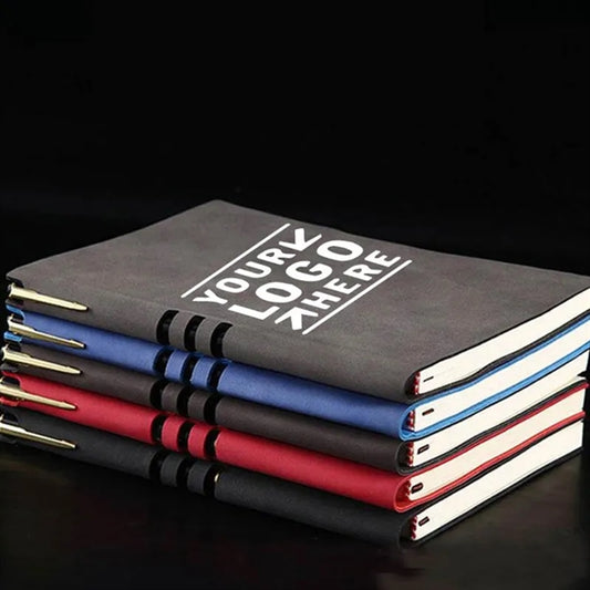 A5 Leather Notebook With Pen