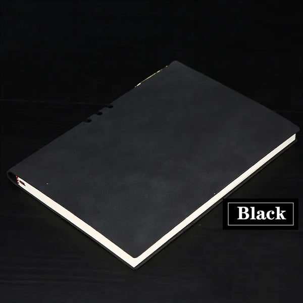 A5 Leather Notebook With Pen