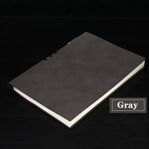 A5 Leather Notebook With Pen