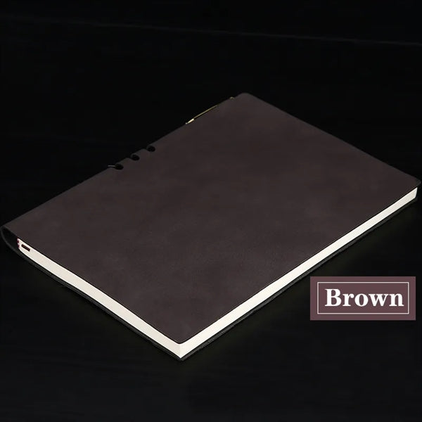 A5 Leather Notebook With Pen
