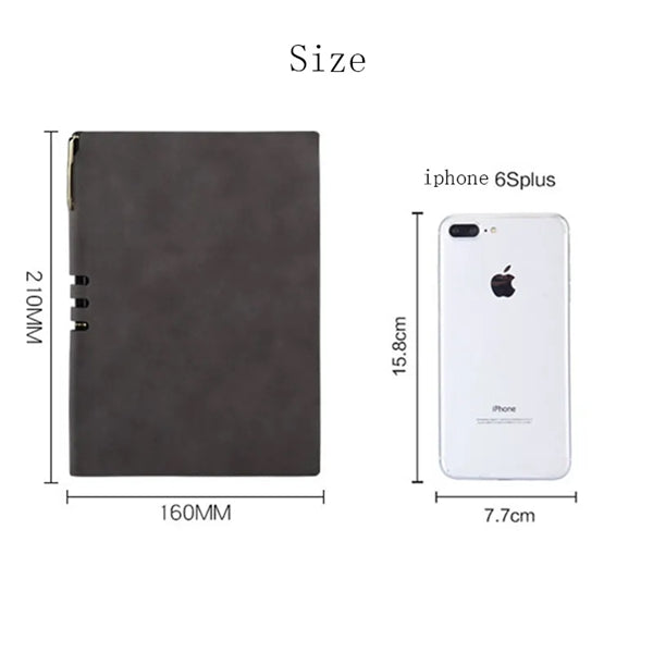 A5 Leather Notebook With Pen