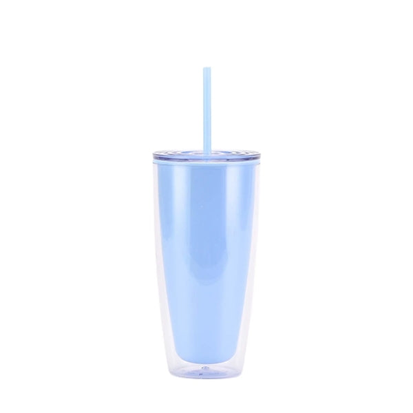 25OZ Double Wall Plastic Tumbler With Lid