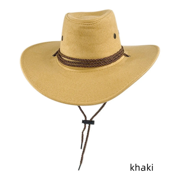 Fashion National Retro Drawstring Jazz Western cowboy hat