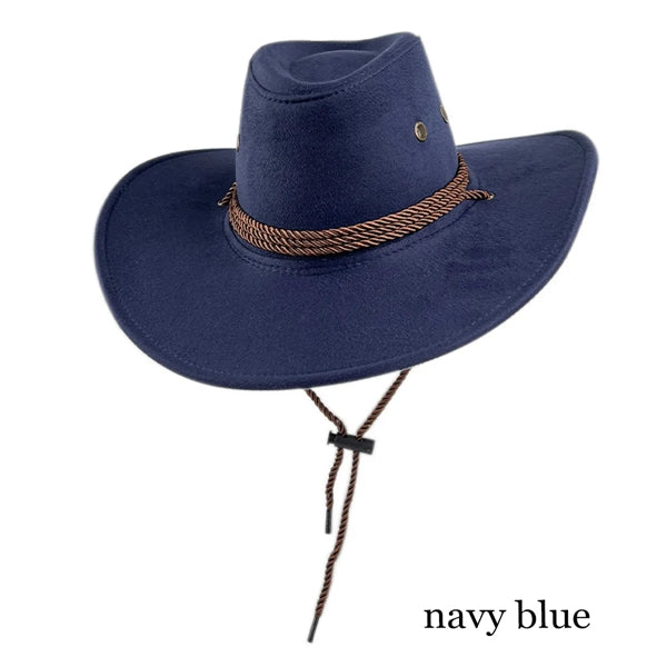 Fashion National Retro Drawstring Jazz Western cowboy hat
