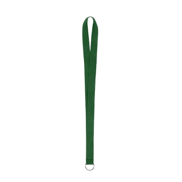 3/4" Screen Printed Polyester Lanyard with Key Ring