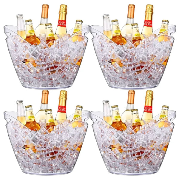 Large Ice Beer Bucket Clear Drink Cooler