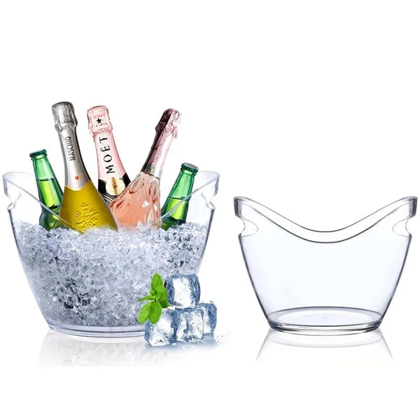 Large Ice Beer Bucket Clear Drink Cooler
