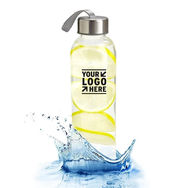 10 Oz Travel Glass Water Bottle