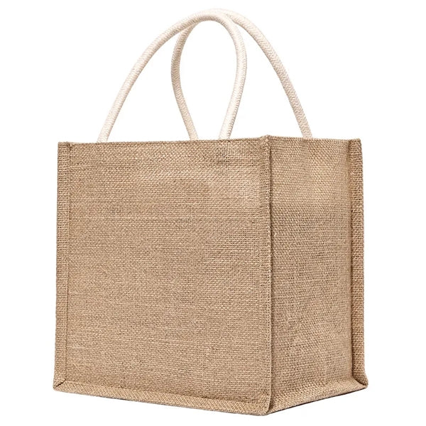 Burlap Tote Bag With Handle