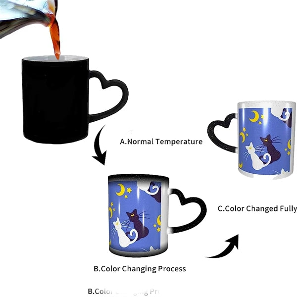 Color Changing Mug With Heart-Shaped Handle