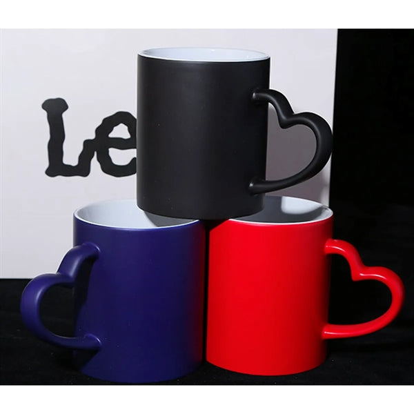 Color Changing Mug With Heart-Shaped Handle