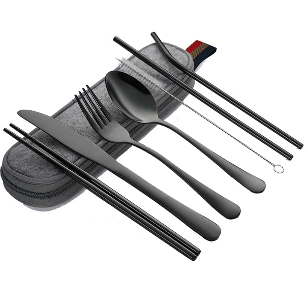 Travel Utensils With Case