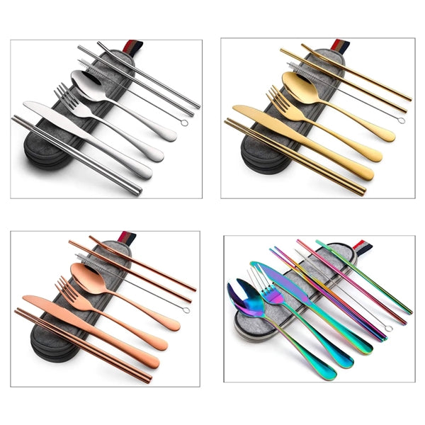 Travel Utensils With Case
