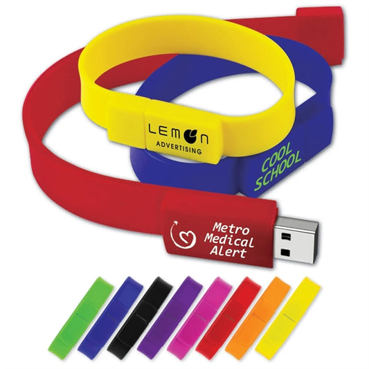 Free Shipping Wristband USB Flash Drive 4GB