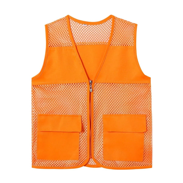 Mesh Reflective Volunteer Vest With Pockets