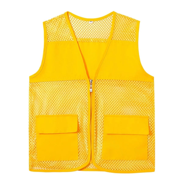 Mesh Reflective Volunteer Vest With Pockets