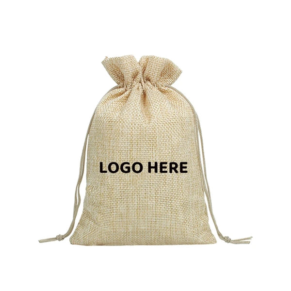 Burlap Bags with Drawstring
