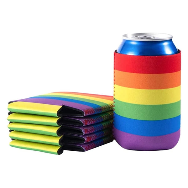 Rainbow Can Coolers Sleeves