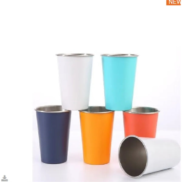 Single Layer Rolled Stainless Steel Water Cup