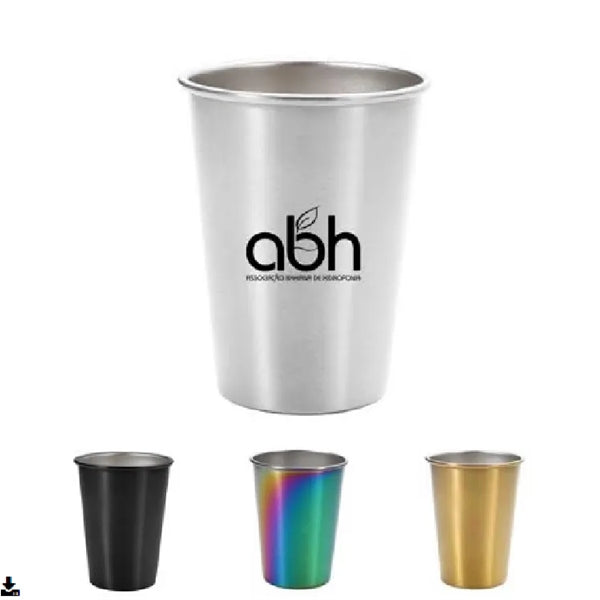 Single Layer Rolled Stainless Steel Water Cup