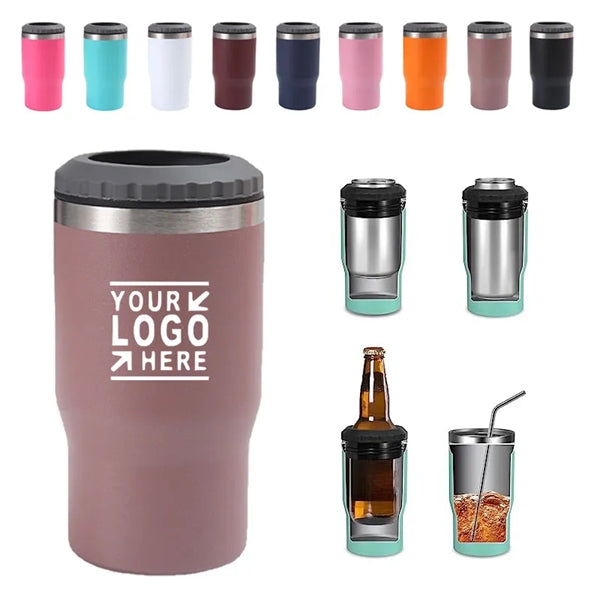 4 in 1 14oz Can Cooler Insulator Tumbler