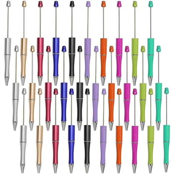 DIY Plastic Beadable Bead Ballpoint Ball Pen