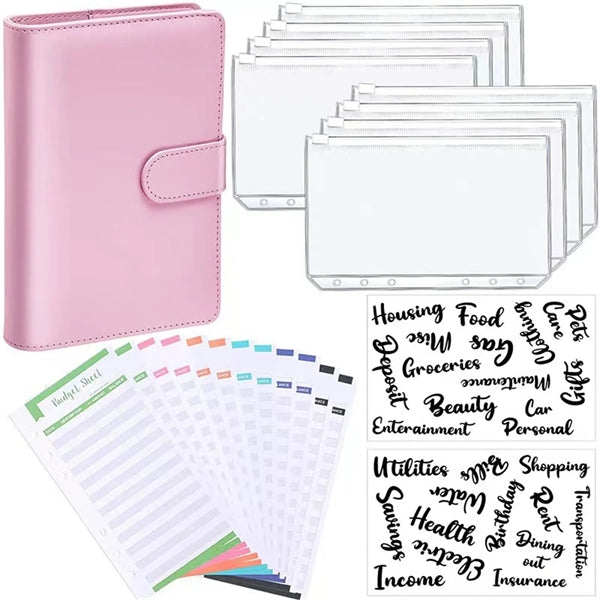 PU Leather Notebook Binder A6