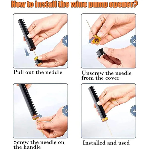 Pocker Air Pump Wine Corkscrew Professional Bottle Opener