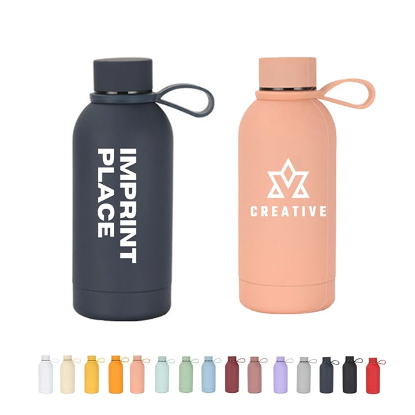 12oz Vacuum Stainless Bottle With Carrying Strap