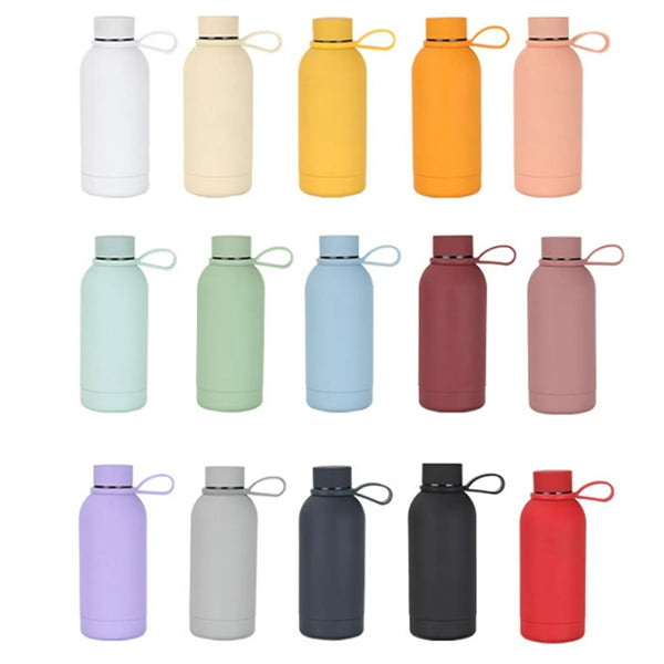 12oz Vacuum Stainless Bottle With Carrying Strap