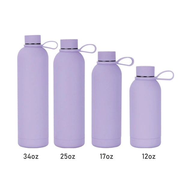 12oz Vacuum Stainless Bottle With Carrying Strap