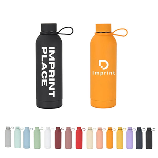 17oz Vacuum Stainless Bottle With Carrying Strap