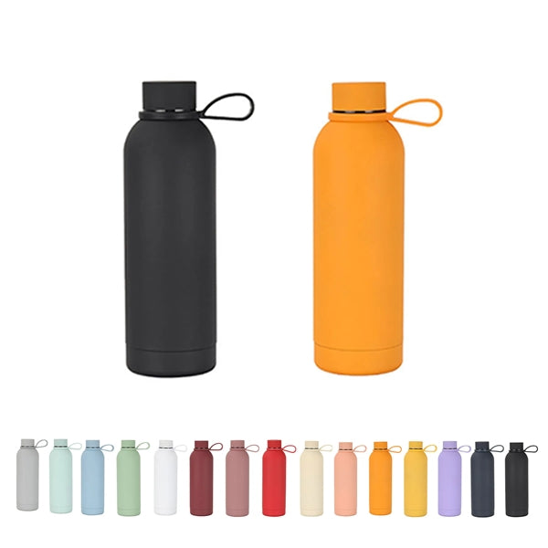 17oz Vacuum Stainless Bottle With Carrying Strap