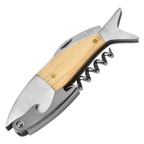 Cute Fish Shaped Wine Opener Portable Screw Corkscrew