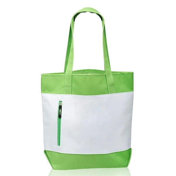 Seaside Tote Bags with Front Zipper